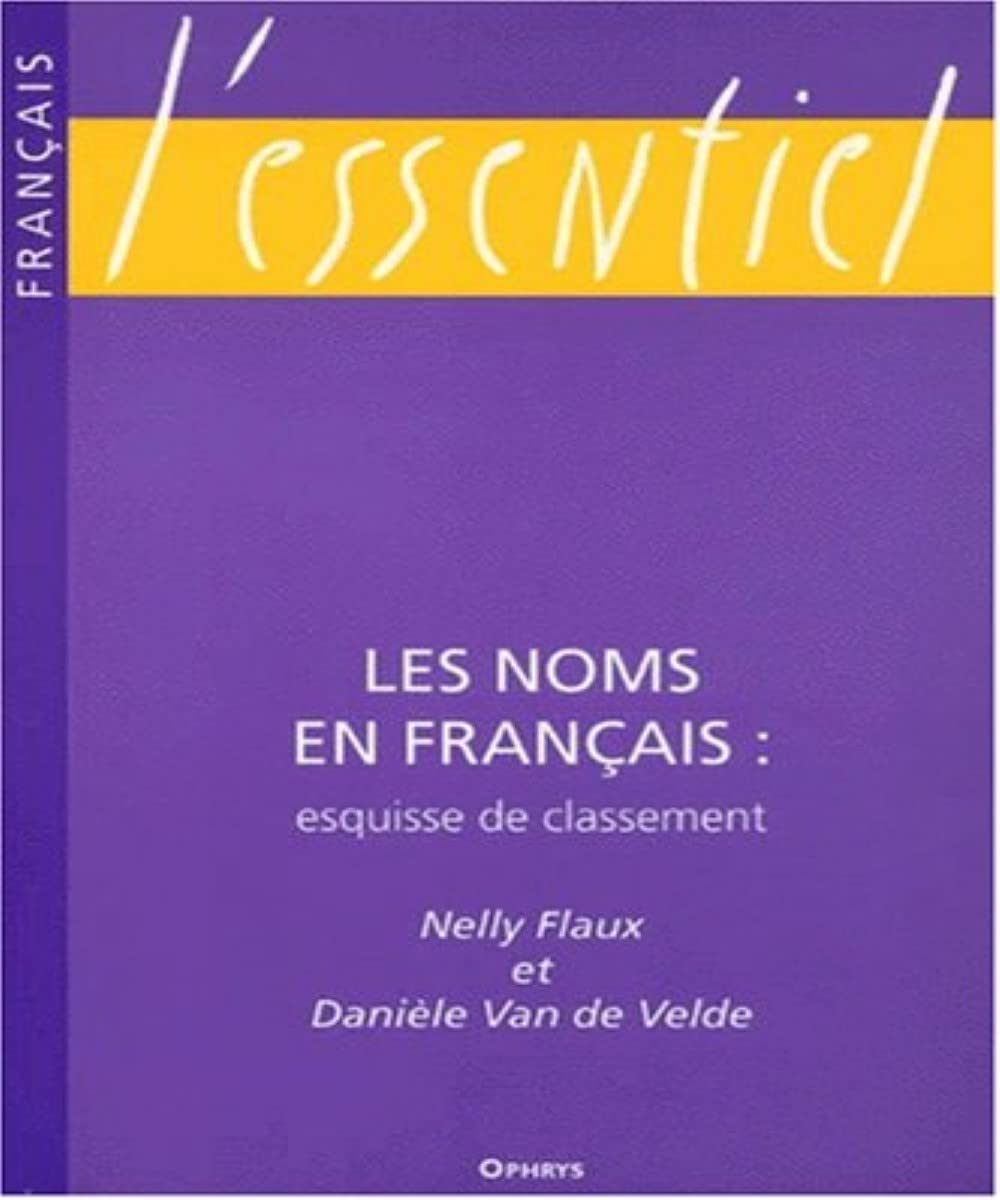 Les noms en français :esquisse de classement Non-fiction