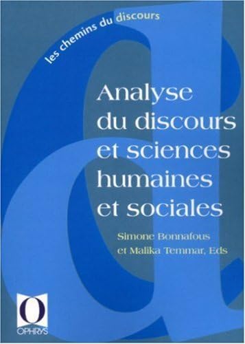 Analyse du discours et sciences humaines et sociales book