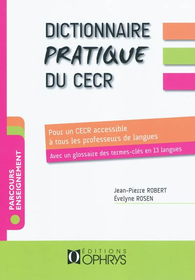 Product Image: Dictionnaire pratique du CECR