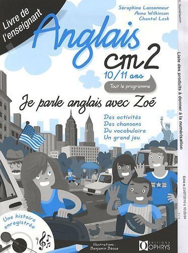 ANGLAIS CM2 - 10/11ANS - LIVRE DE L'ENSEIGNANT book