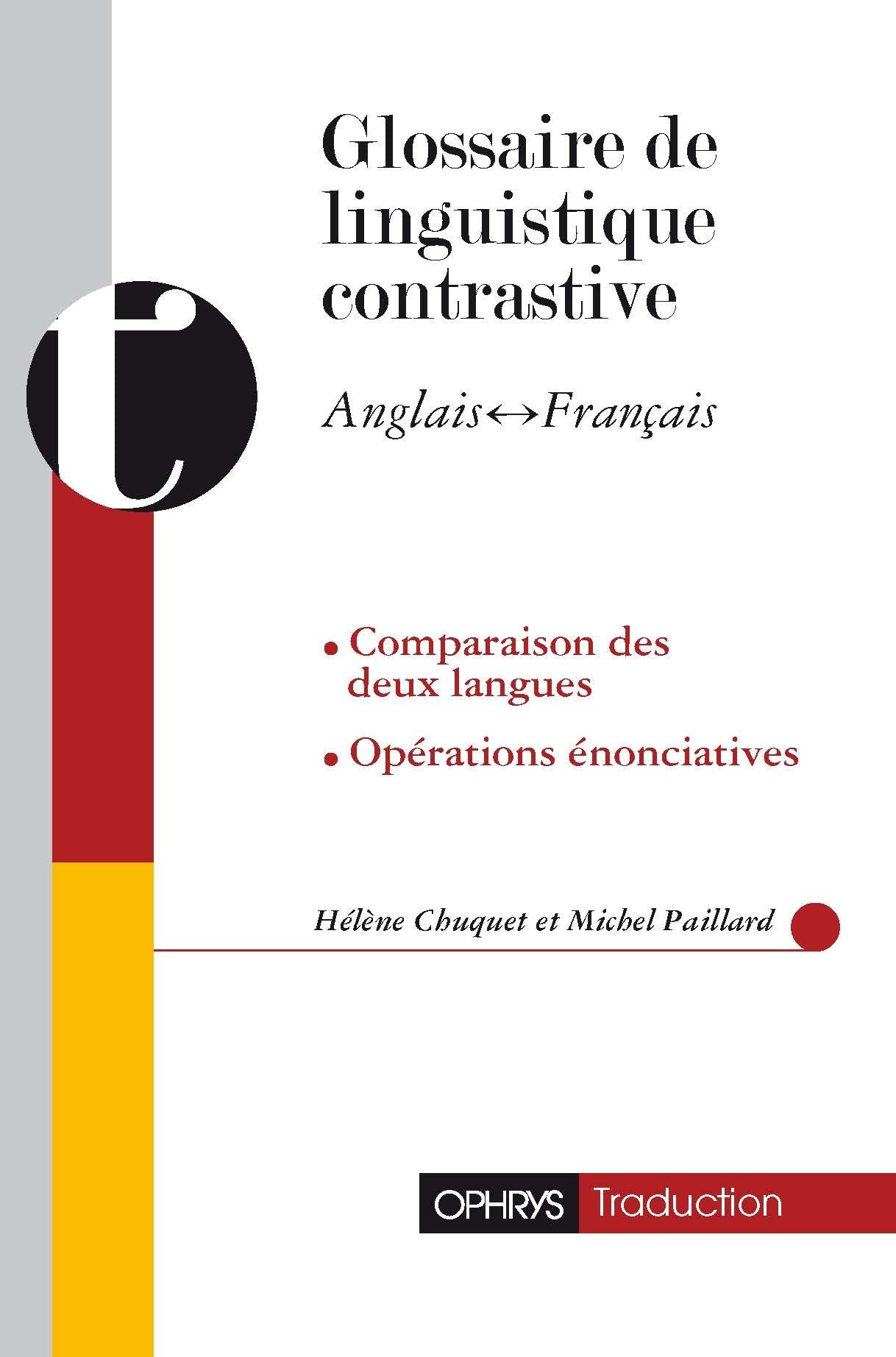 Glossaire de linguistique contrastive: anglais-français Non-fiction