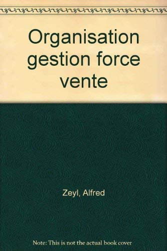 Product Image: Organisation et gestion de la force de vente