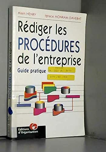Rédiger les procédures de l'entreprise, 2e édition. Guide pratique book