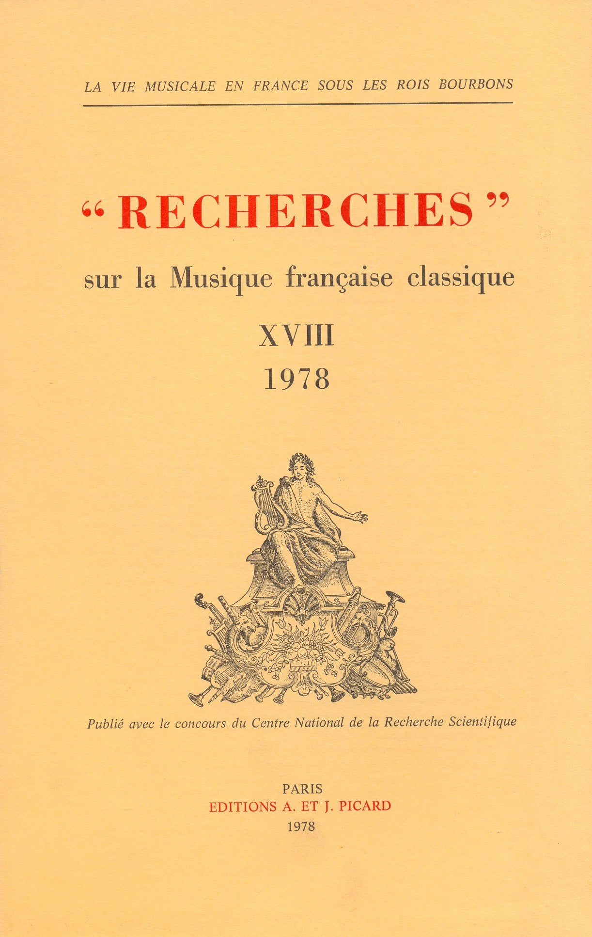 Recherches sur la musique classique française : 12 18 book