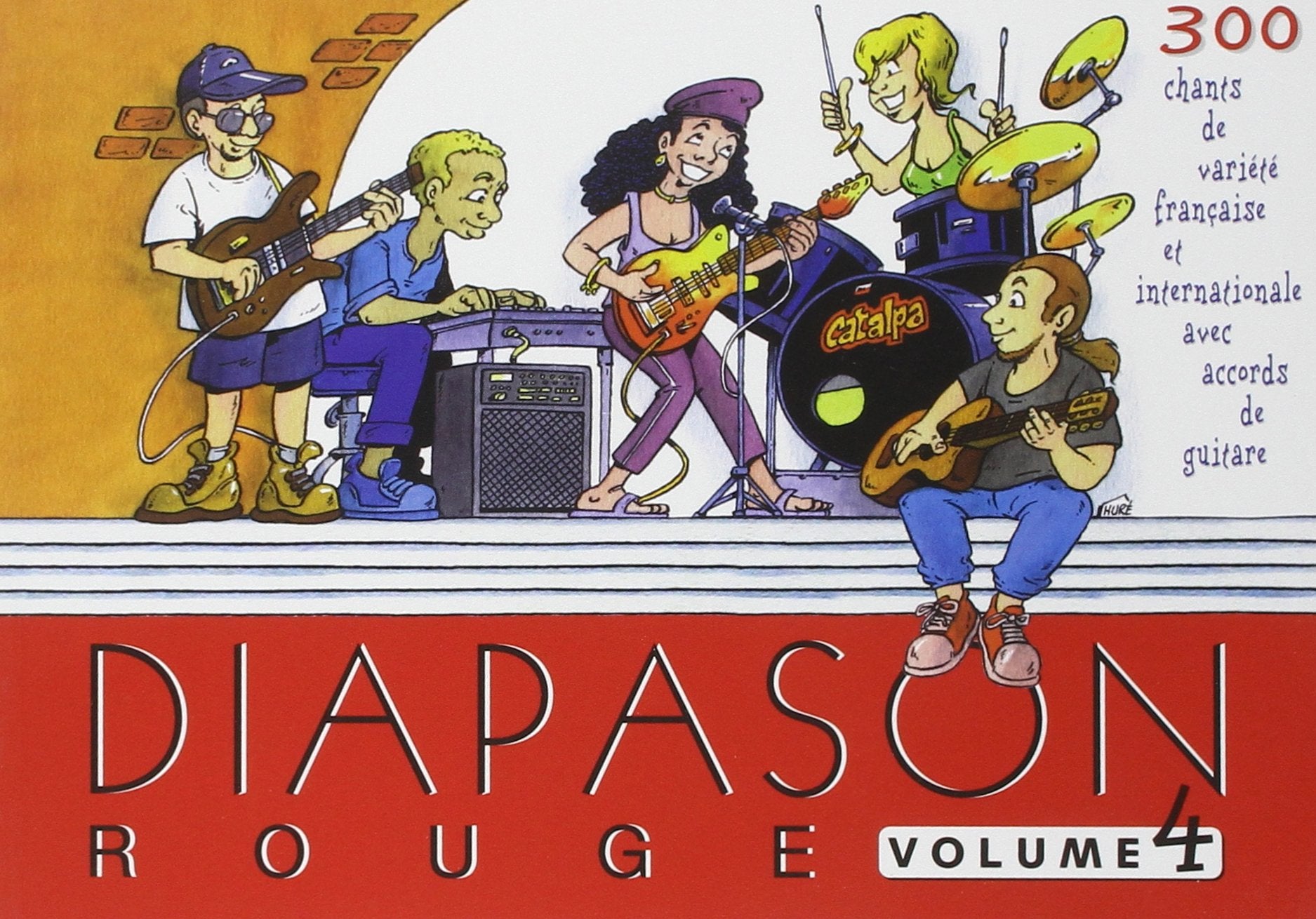 Diapason rouge : Volume 4, Carnet de 300 chants avec accords Sheet Music