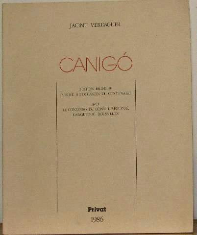 Canigo : ed. bilingue publ. a l'occasion du centenaire book