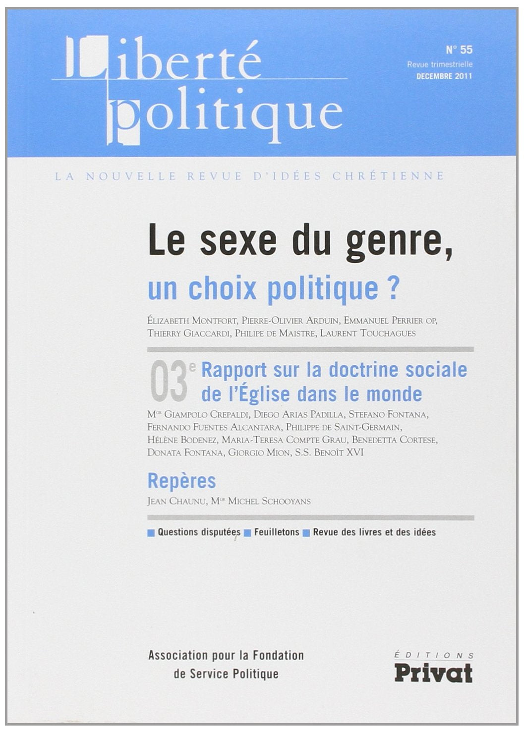 LIBERTE POLITIQUE N55 Religion & Esotericism