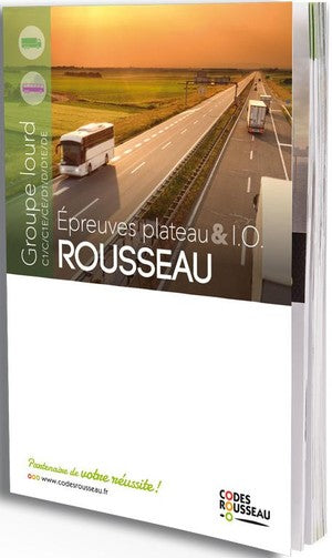 Epreuves plateau & IO Rousseau : groupe lourd C1, C, C1E, CE, D1, D, D1E, DE book