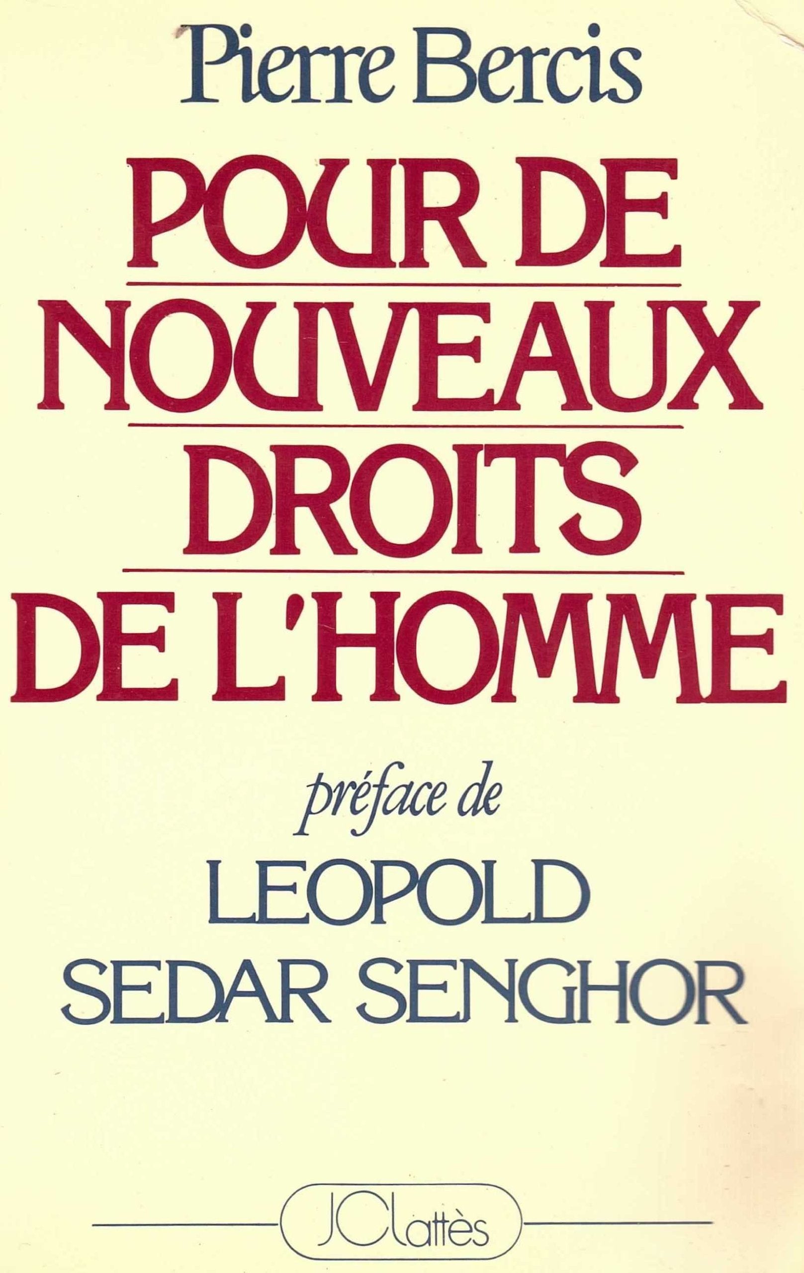 Pour de nouveaux droits de l'homme. book