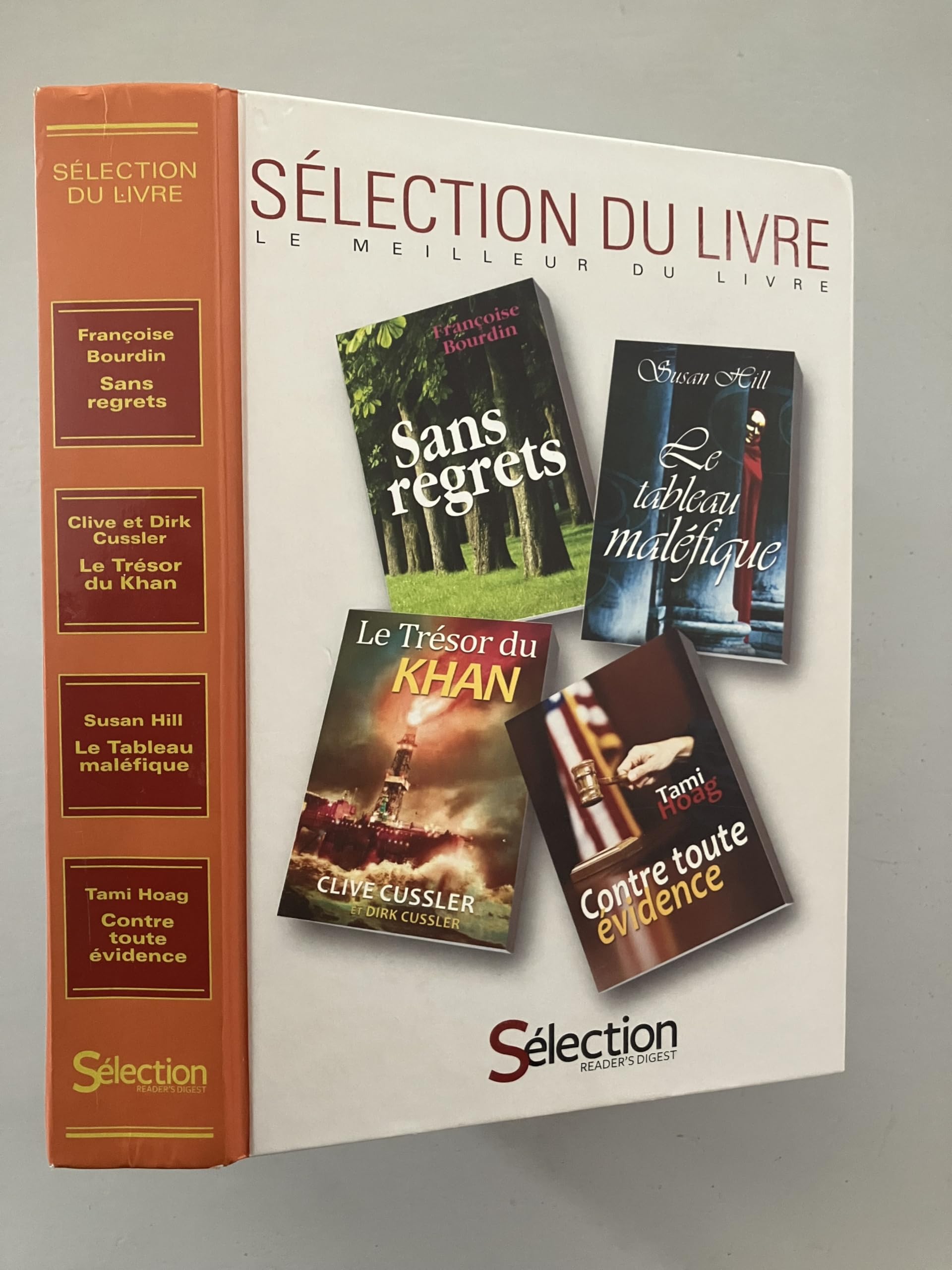 LE MEILLEUR DU LIVRE -sans regrets-le tableau maléfique-le trésor du khan-contre toute évidence book