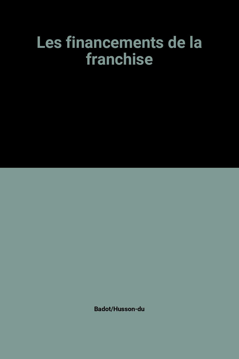 Les Financements de la franchise Books