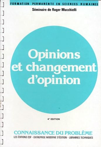 Opinions et changements d'opinions book
