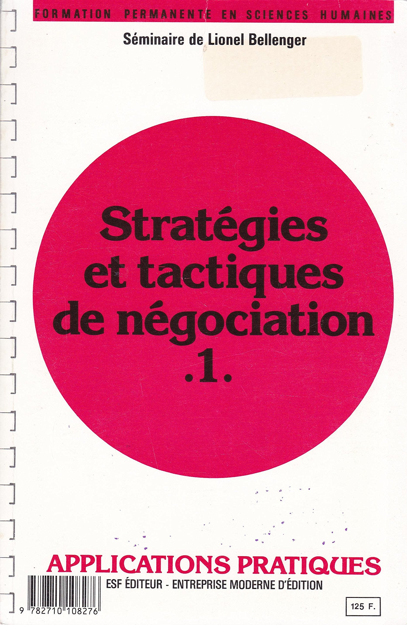 Stratégies et tactiques de négociation book