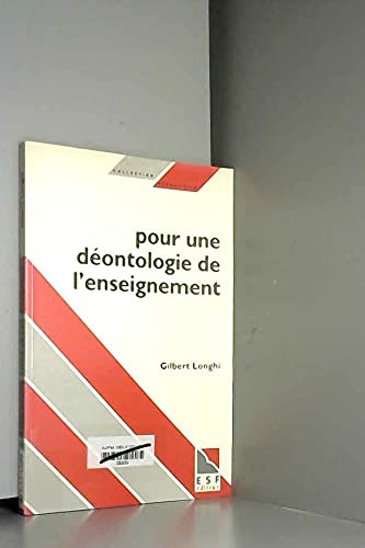 Pour une déontologie de l'enseignement (0000) book