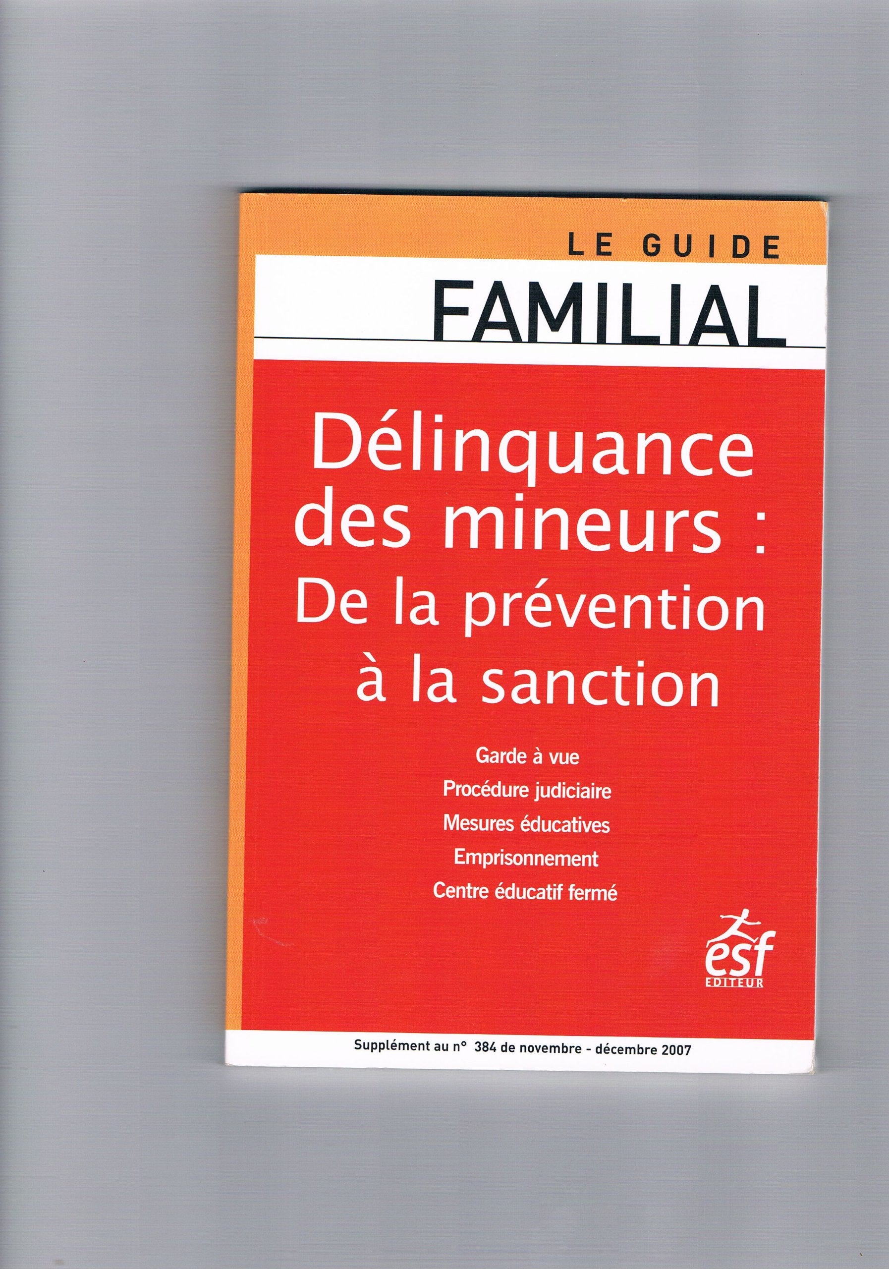 Le Guide Familial: Délinquance Des Mineurs- De La Prévention À La Sanction book
