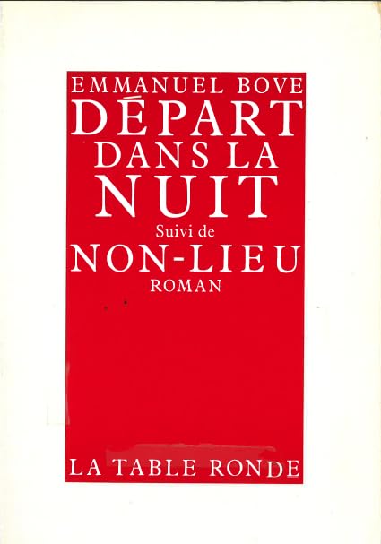 Départ dans la nuit/Non lieu Contemporary literature