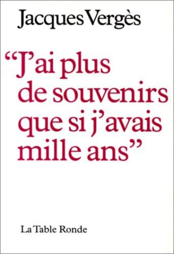 "J'ai plus de souvenirs que si j'avais mille ans" Contemporary literature