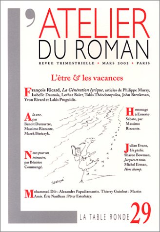 Atelier du roman (L'), n° 29. La génération lyrique book
