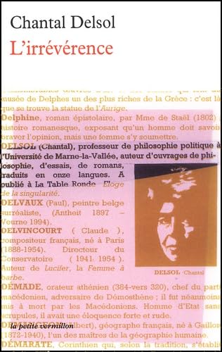 L'irrévérence: Essai sur l'esprit européen Contemporary literature