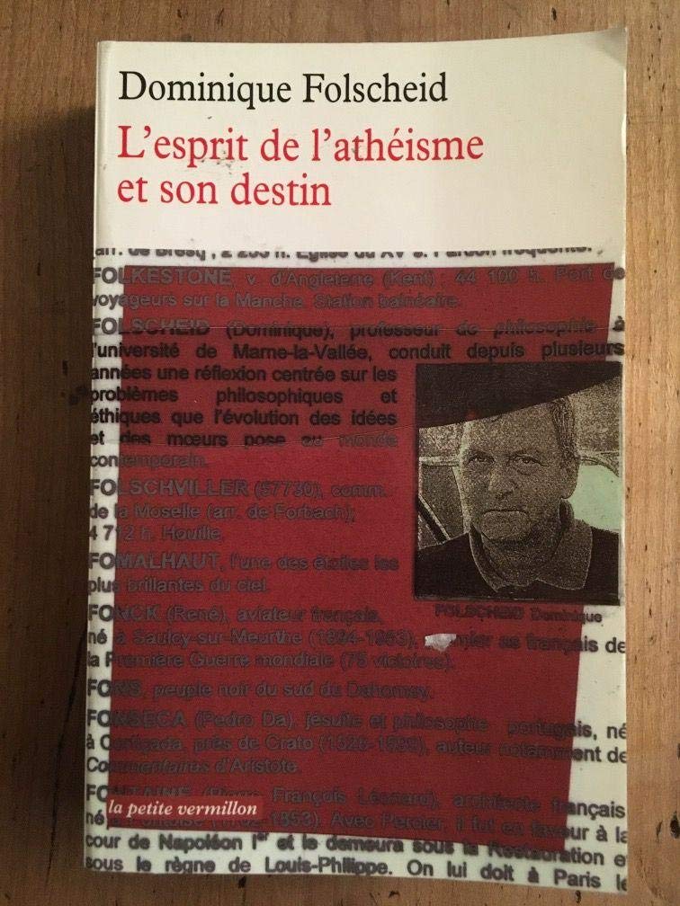 L'esprit de l'athéisme et son destin Contemporary literature
