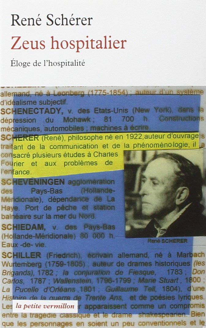 Zeus hospitalier: Éloge de l'hospitalité Contemporary literature