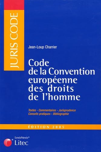 Code de la Convention européenne des droits de l'homme (ancienne édition) book