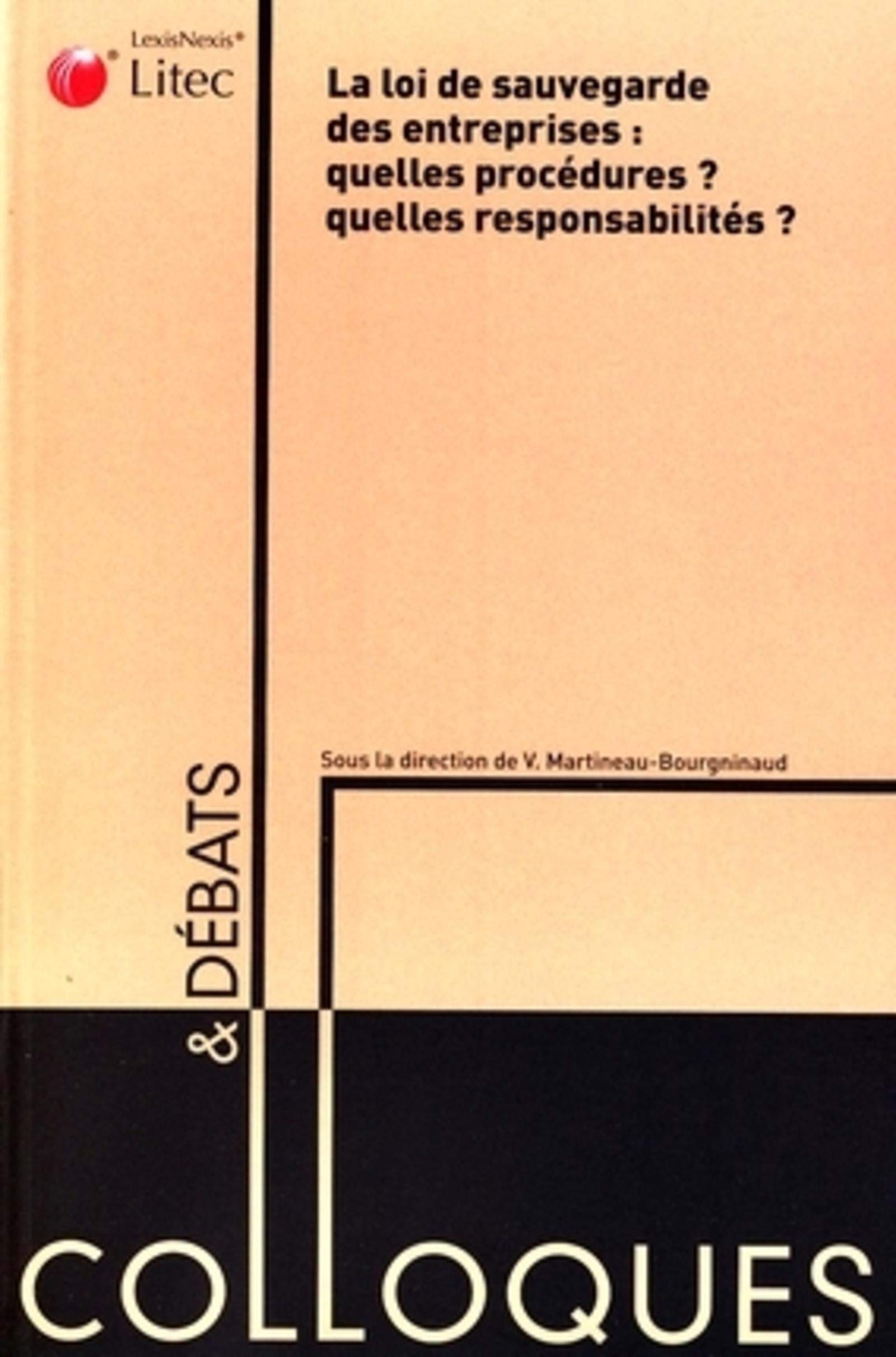 la loi de sauvegarde des entreprises book