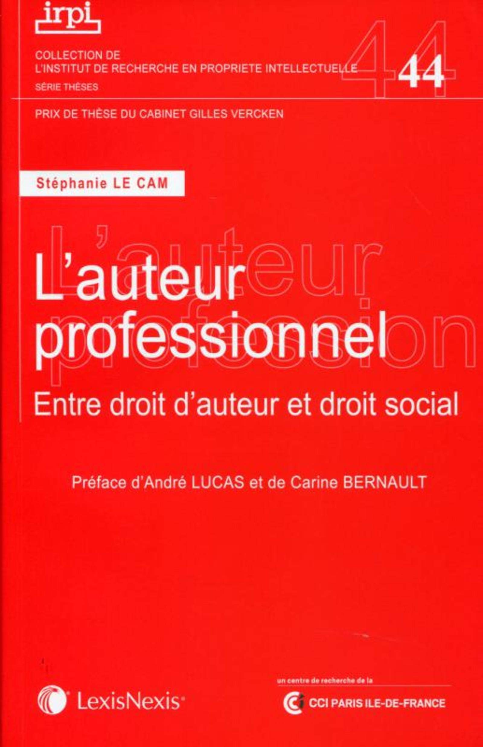 L'auteur professionnel : Entre droit d'auteur et droit social book