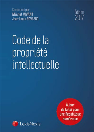 Product Image: Code de la propriété intellectuelle 2017