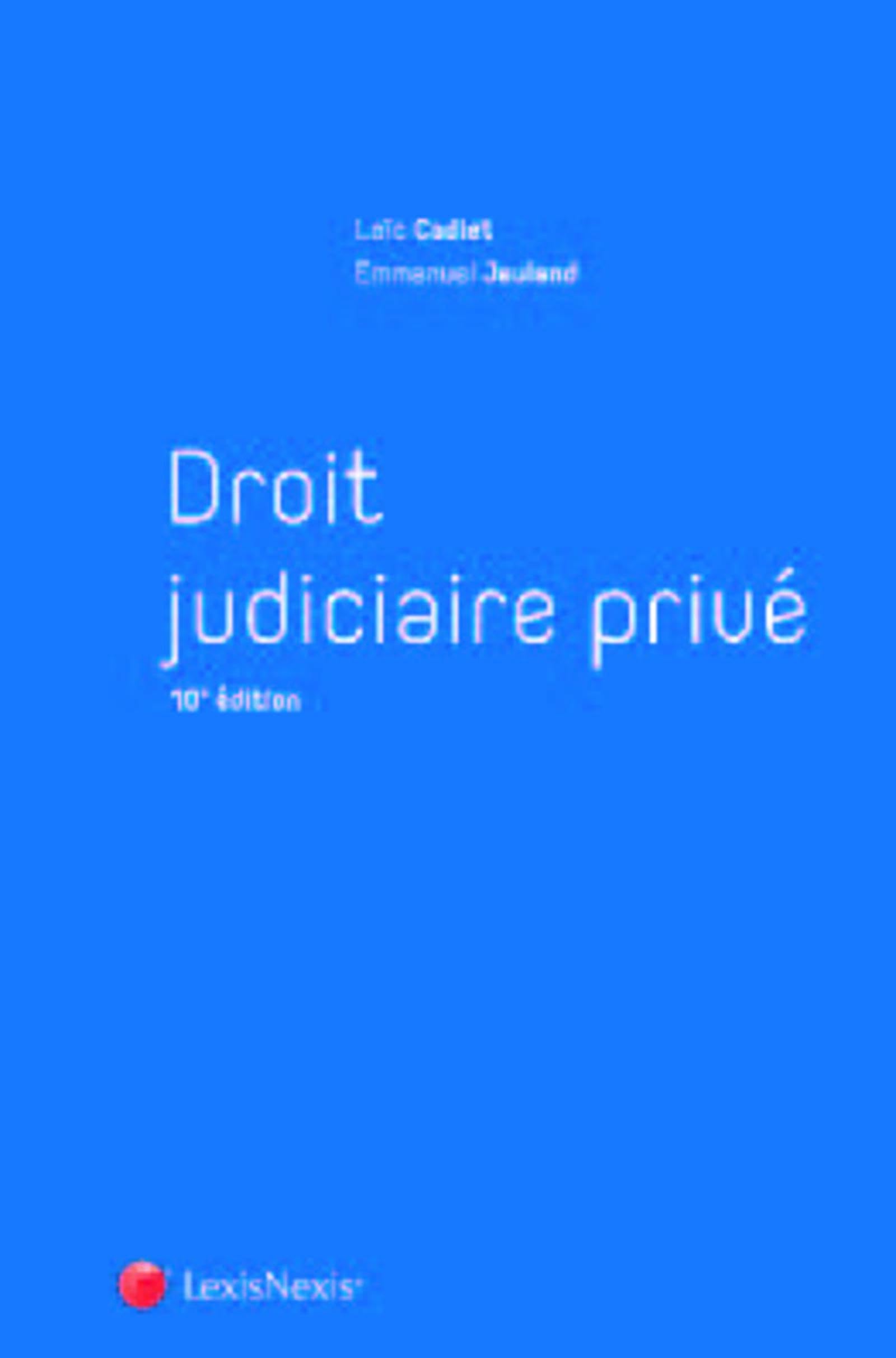 Droit judiciaire privé book