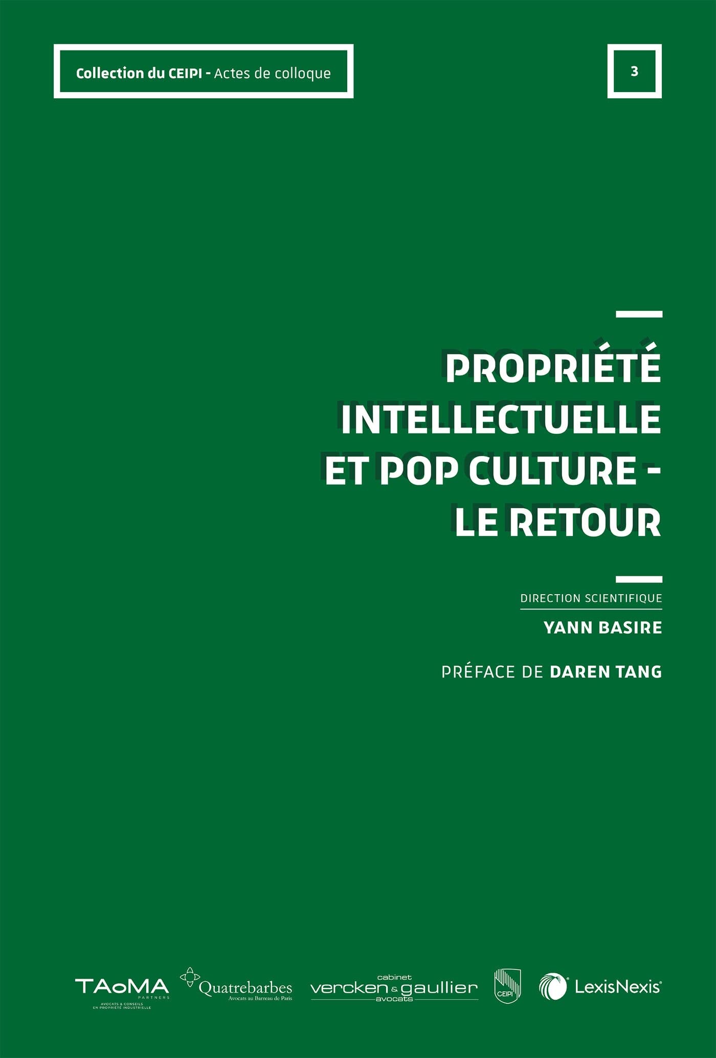 Propriété intellectuelle et Pop culture - Le retour book