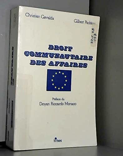 Droit communautaire des affaires (ancienne édition) book