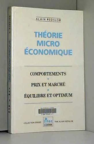 Théorie micro-économique (ancienne édition) book