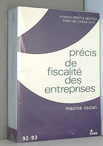 Precis de fiscalite des entreprises Books