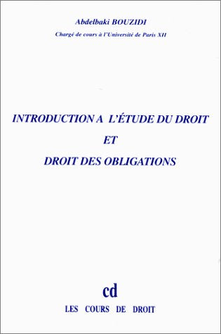 Introduction à l'étude du droit et droit des obligations. Deug 1re année (Paris XII) (ancienne édition) book