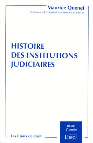 Histoire des institutions judiciaires deug 2e an. (Les Cours de Droit) Books