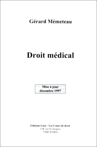 Droit médical, supplément. Maîtrise (Faculté de droit de Poitiers) (ancienne édition) book