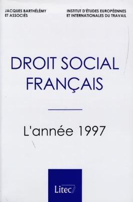 Droit social français : l'année 1997 book