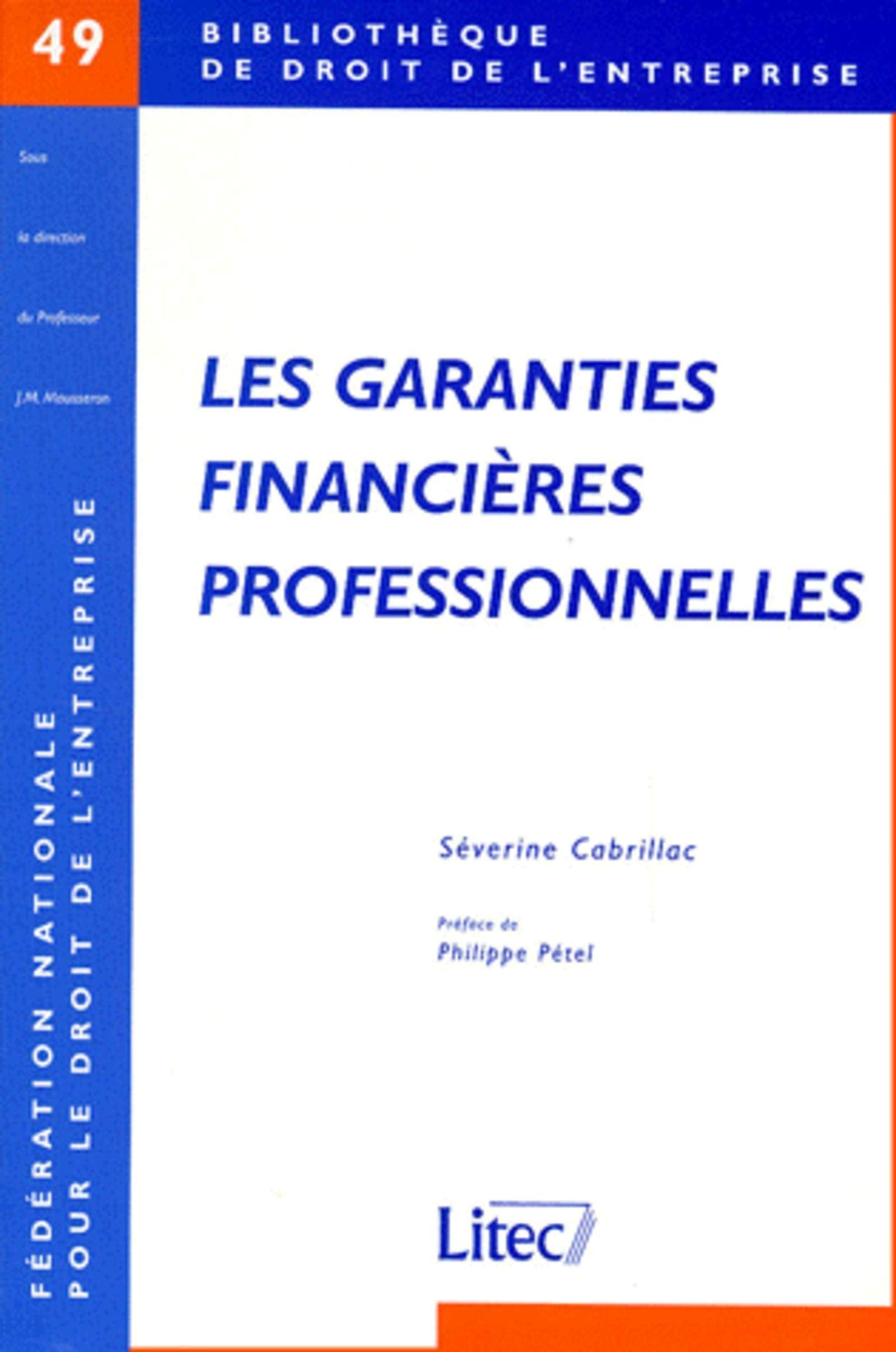 garanties financieres professionnelles book