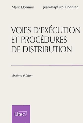 Voies D'Execution Et Procedures De Distribution. 6eme Edition Books