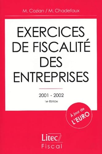 Exercices de fiscalite des entreprises 2001-2002 (ancienne édition) book