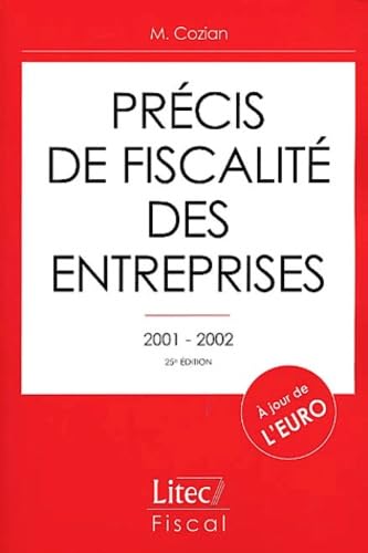 Precis de fiscalite des entreprises (ancienne édition) book