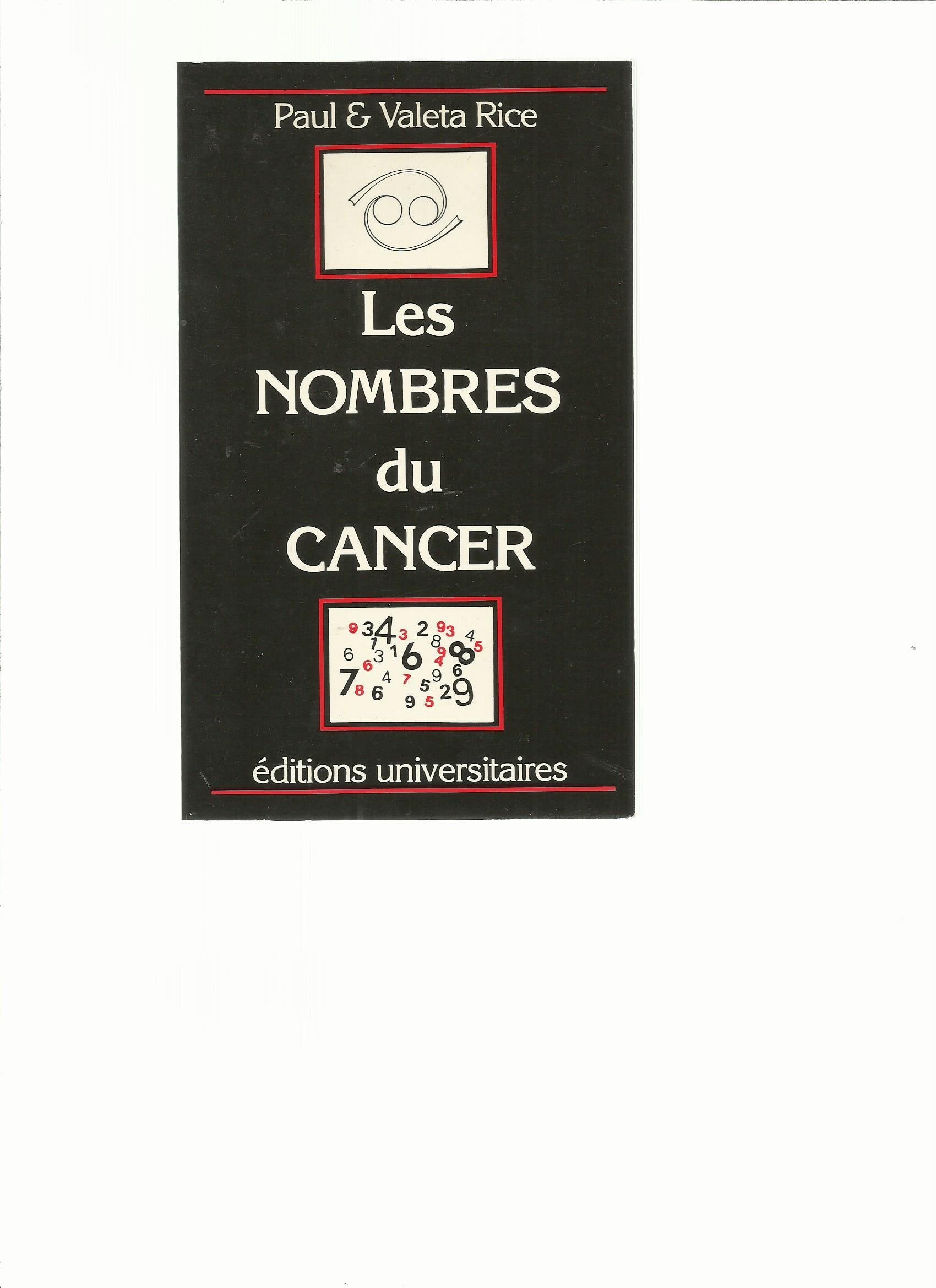 Les Nombres du cancer book