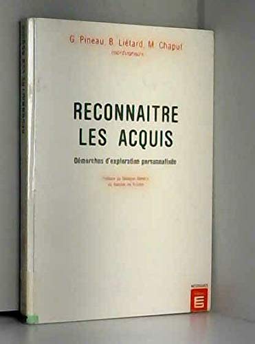 Reconnaître les acquis : démarches d'exploration personnalisée. Actes de colloque book
