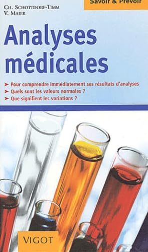 Analyses Medicales. La Sante Chiffree Books