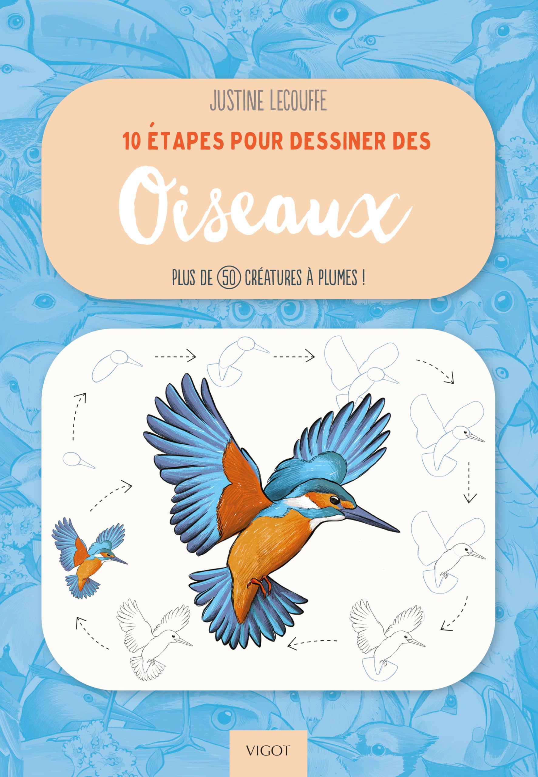 10 étapes pour dessiner des oiseaux: Plus de 50 créatures à plumes ! book