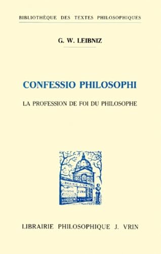 Confessio philosophi. La Profession de foi du philosophe book
