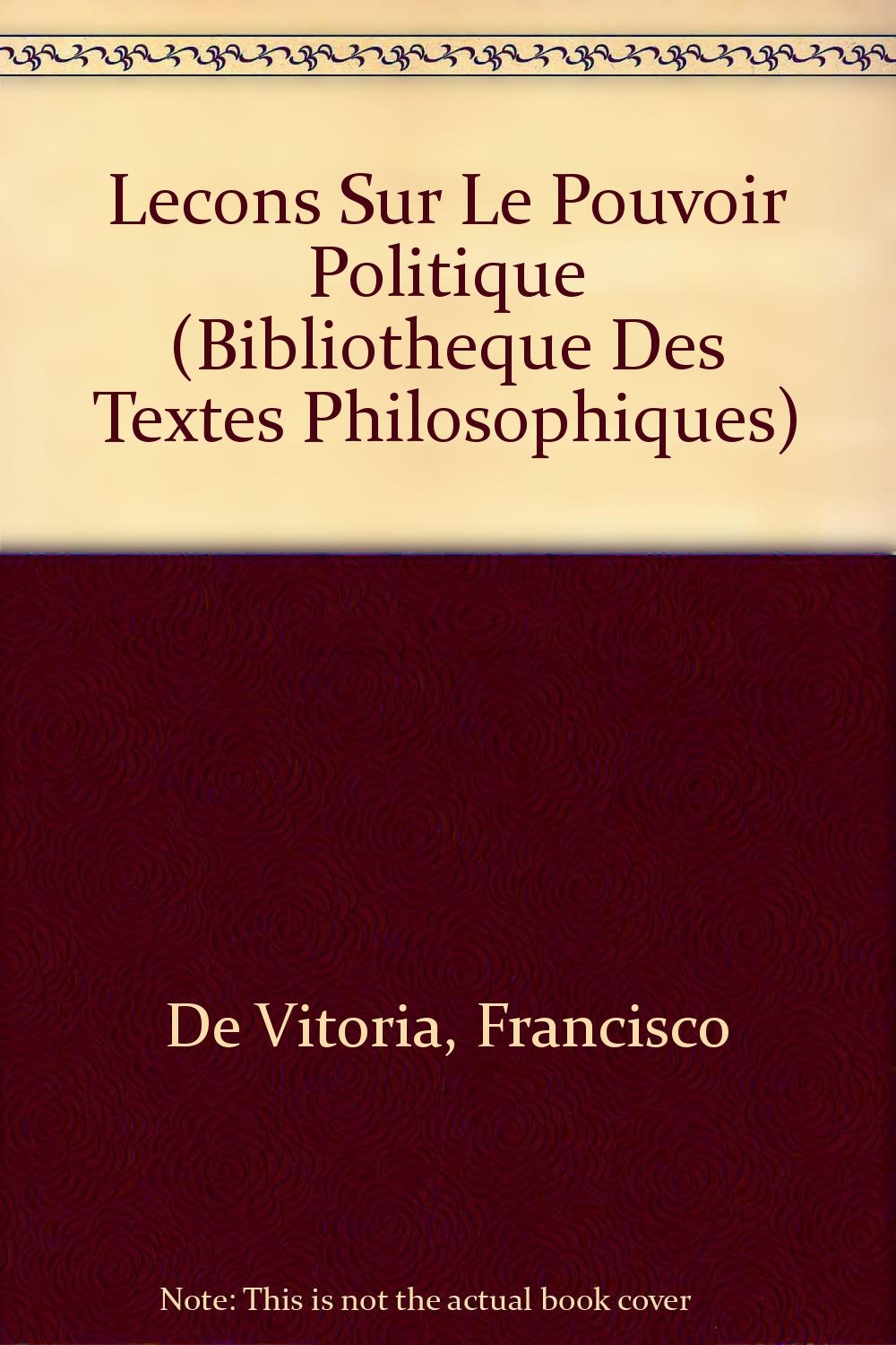 Leçon sur le pouvoir politique book