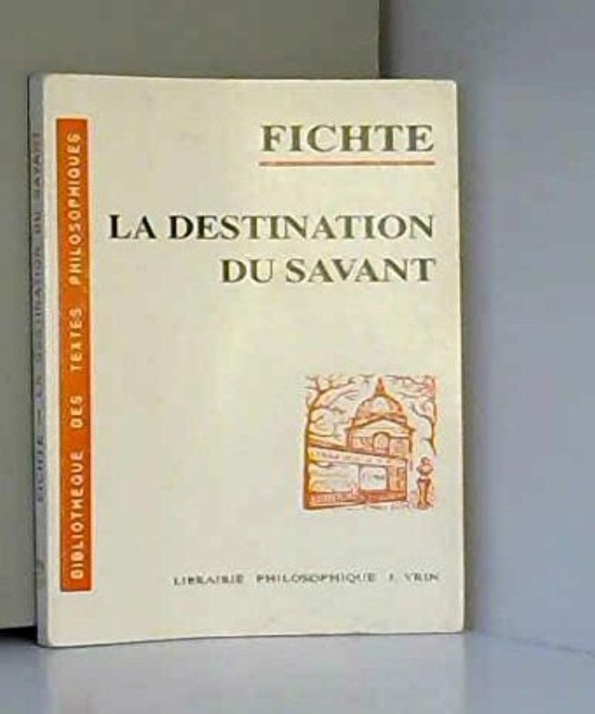 Conférences sur la destination du savant : 1794 Philosophy
