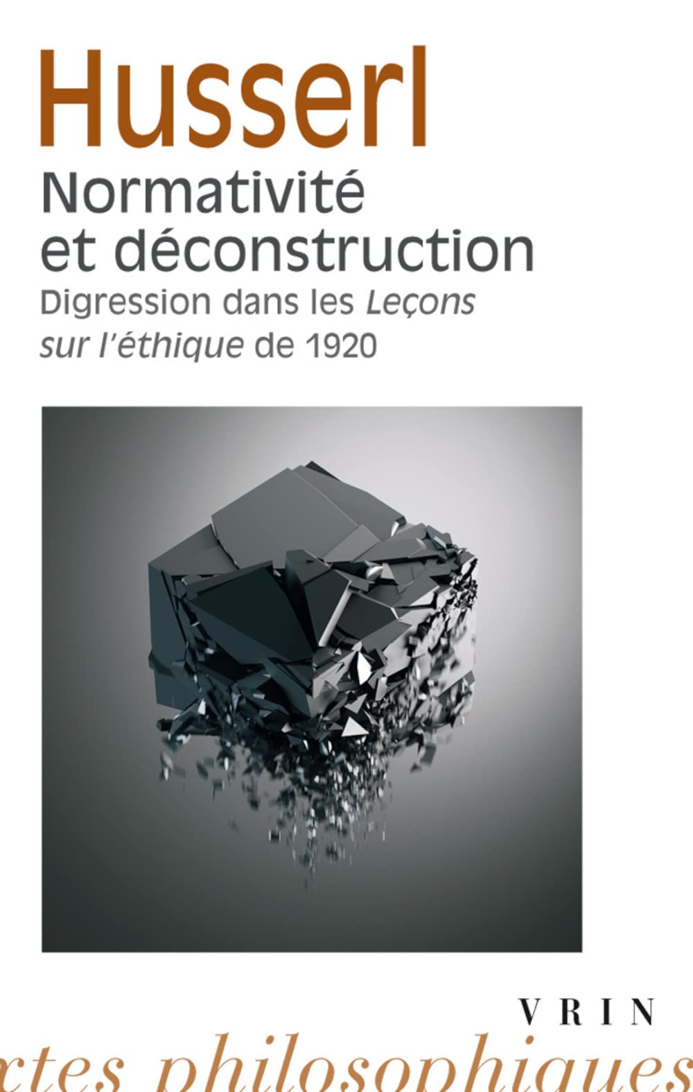 Normativité et déconstruction : Digression dans les Leçons sur l'éthique de 1920 book